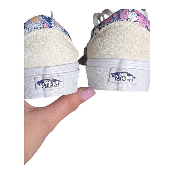 NWOT VANS Old Skool Retro Floral Unisex Low Top Suede Sneakers - Picture 5 of 7